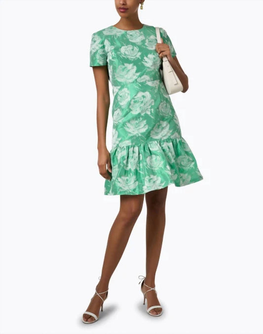 Bigio Collection - Floral Jacquard Dress