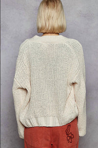 Pol - V-neck Long Sleeve Regular Fit Cardigan