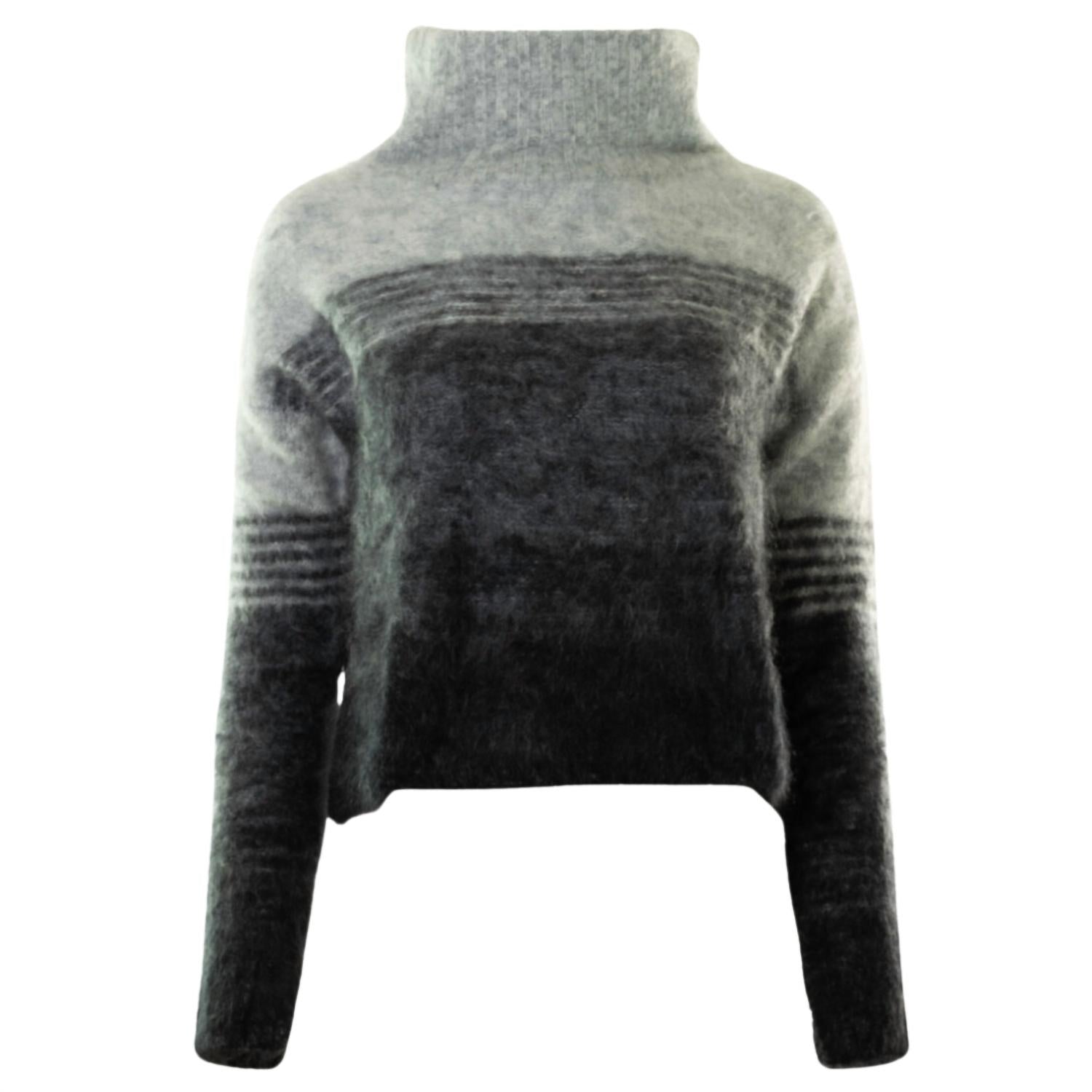 Autumn Cashmere - Fluffy Gradient Mock Sweater