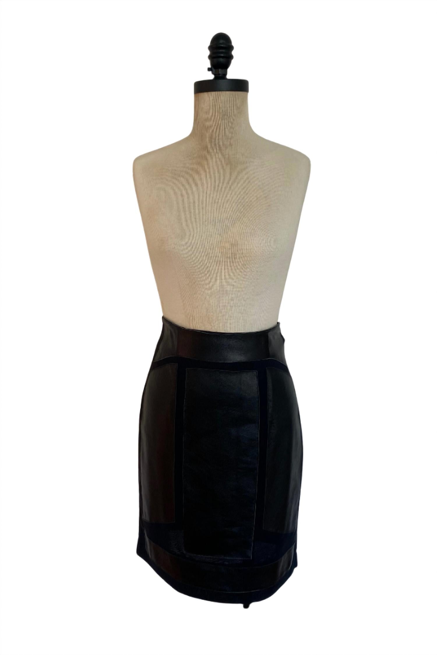 Nicole Miller - Women's Leather Skirt