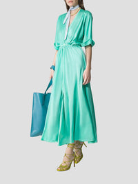 Forte Forte - Silk Satin Half Sleeve Dress