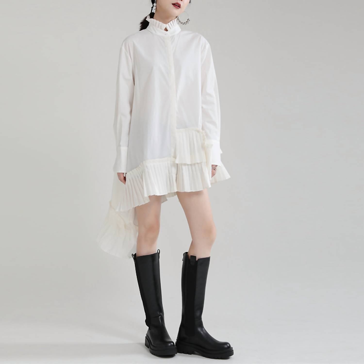 Madonna & Co. - Great Shirt With Asymmetrical Hem