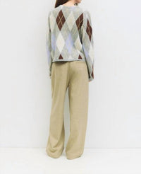 all : row Gayle Long Sleeves Cardigan in grey - women's cardigan - alternate view