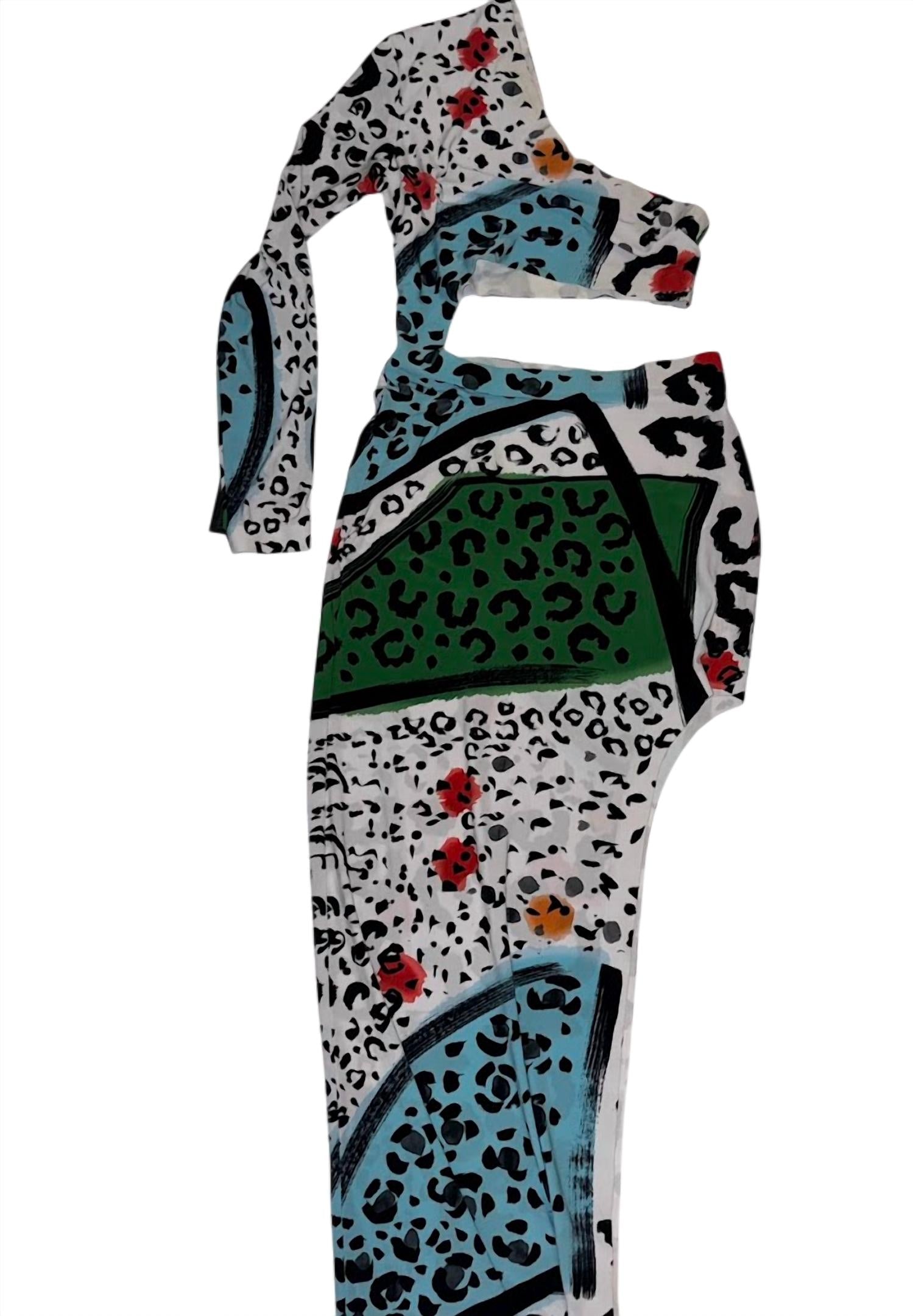 Norma Kamali - One Sleeve Shane Wide Slit Gown