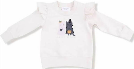 Angel Dear - Baby's Ruffle Shoulder French Sweatshirt