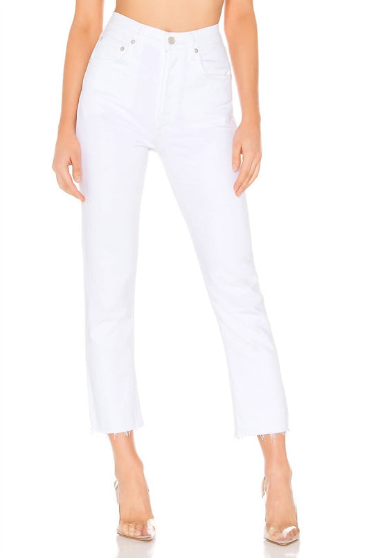 Agolde - Riley High Rise Crop Straight Jeans