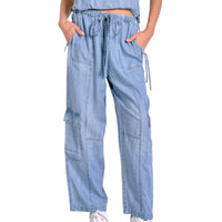 Elan - Denim Cargo Pant