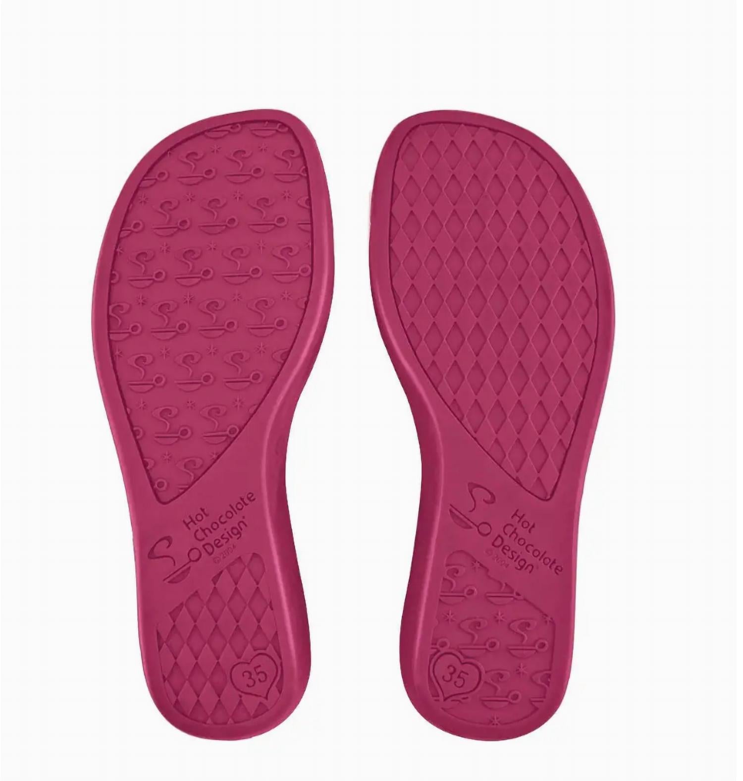 Hot Chocolate Design - Women's Velvet Mary Jane Flat