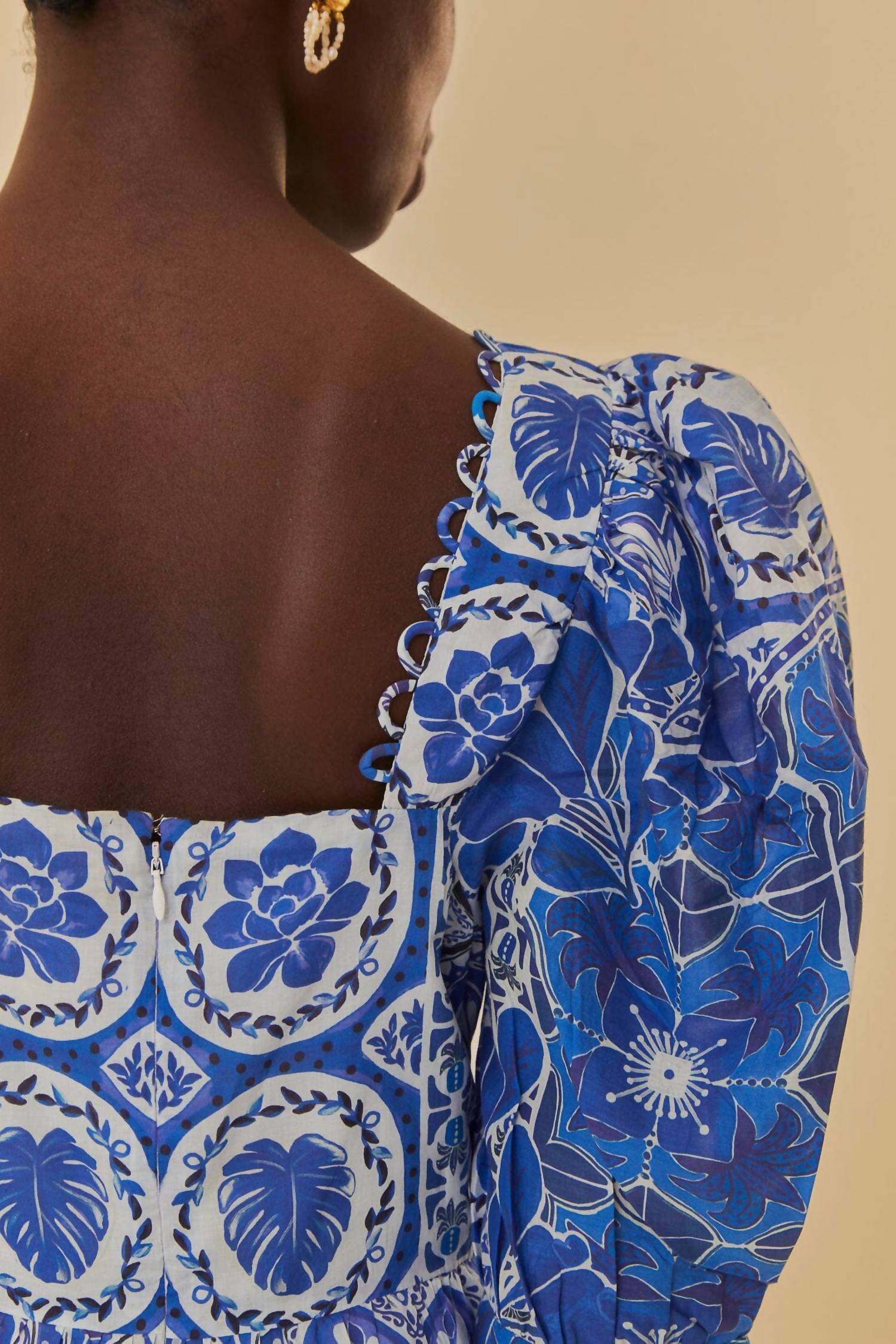 Farm Rio - Tile Dream Short Sleeve Blouse