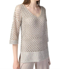 Joseph Ribkoff - Open Stitch With Sequins Sweater