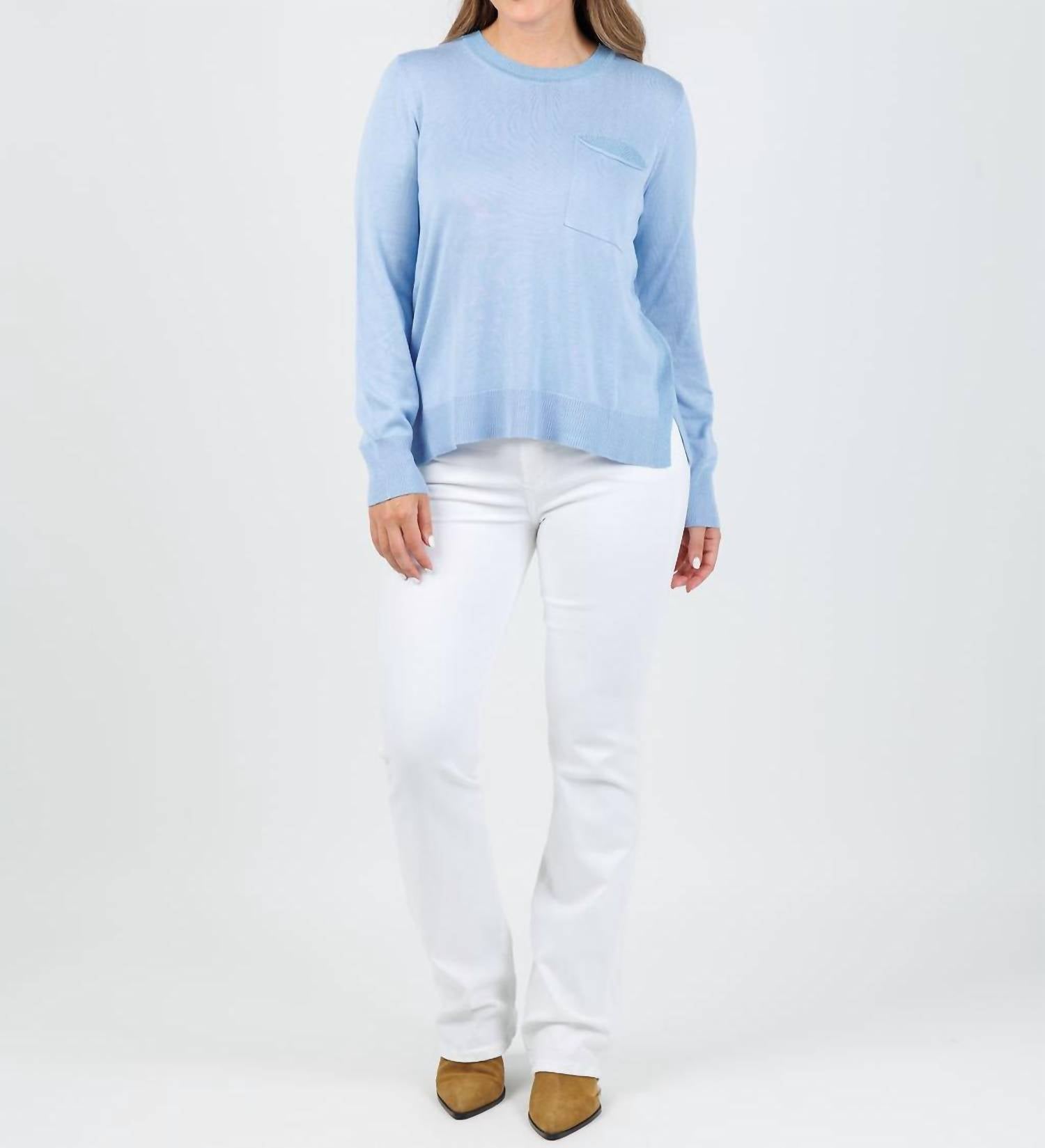 Peace Of Cloth - Metallic Pocket Crew Sweater