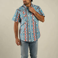 Sendero Provisions Co. - Wyatt Pearl Snap Short Sleeve Print Shirt