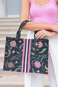 Shiraleah - Women's Karla Floral Canvas Tote Bag