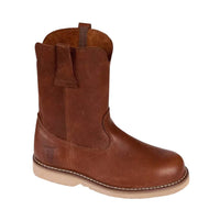 Rhino Men's Pull On Wellington Roper Work Boots in brown - men's boots