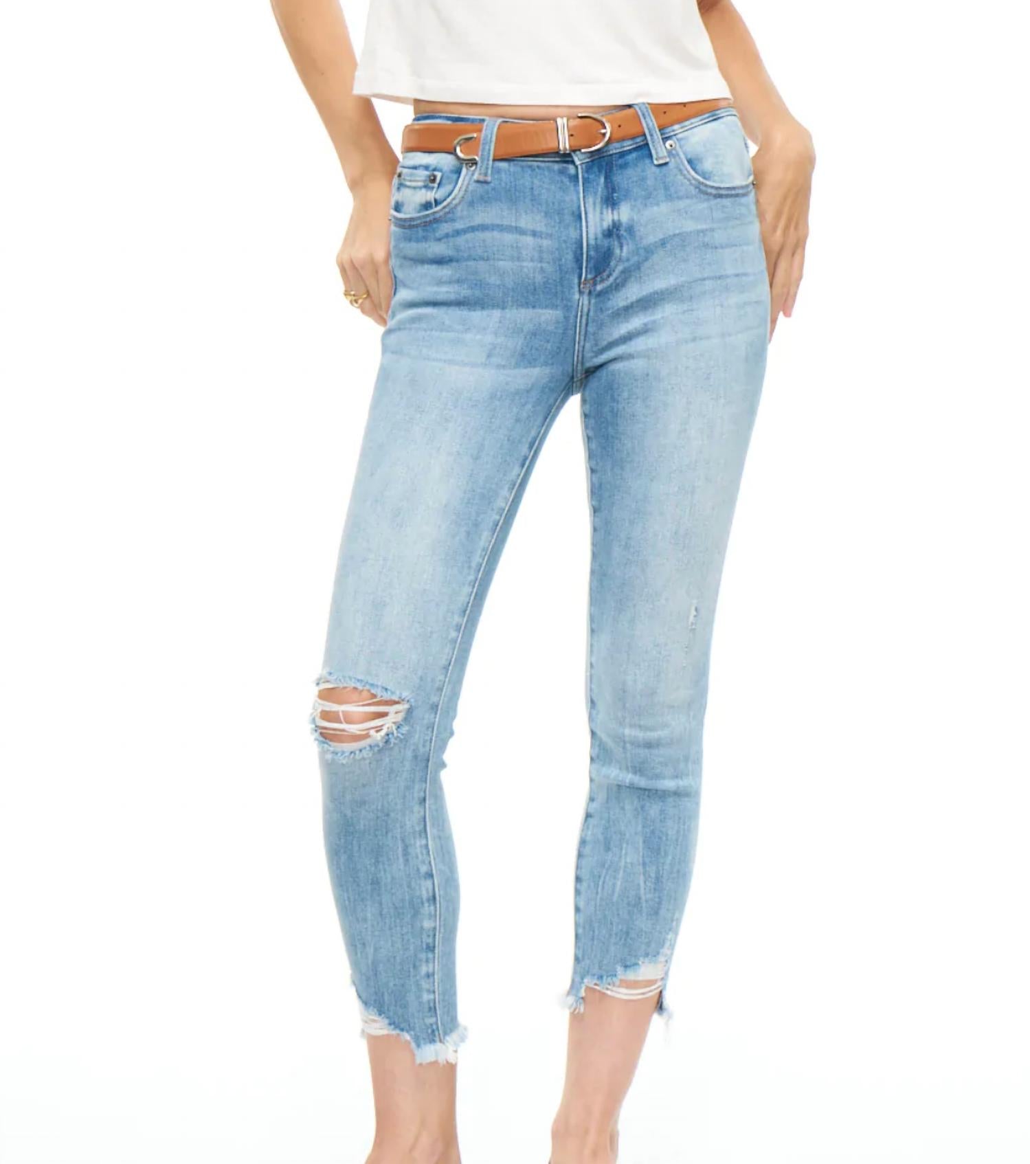 AUDREY MID RISE SKINNY CROP