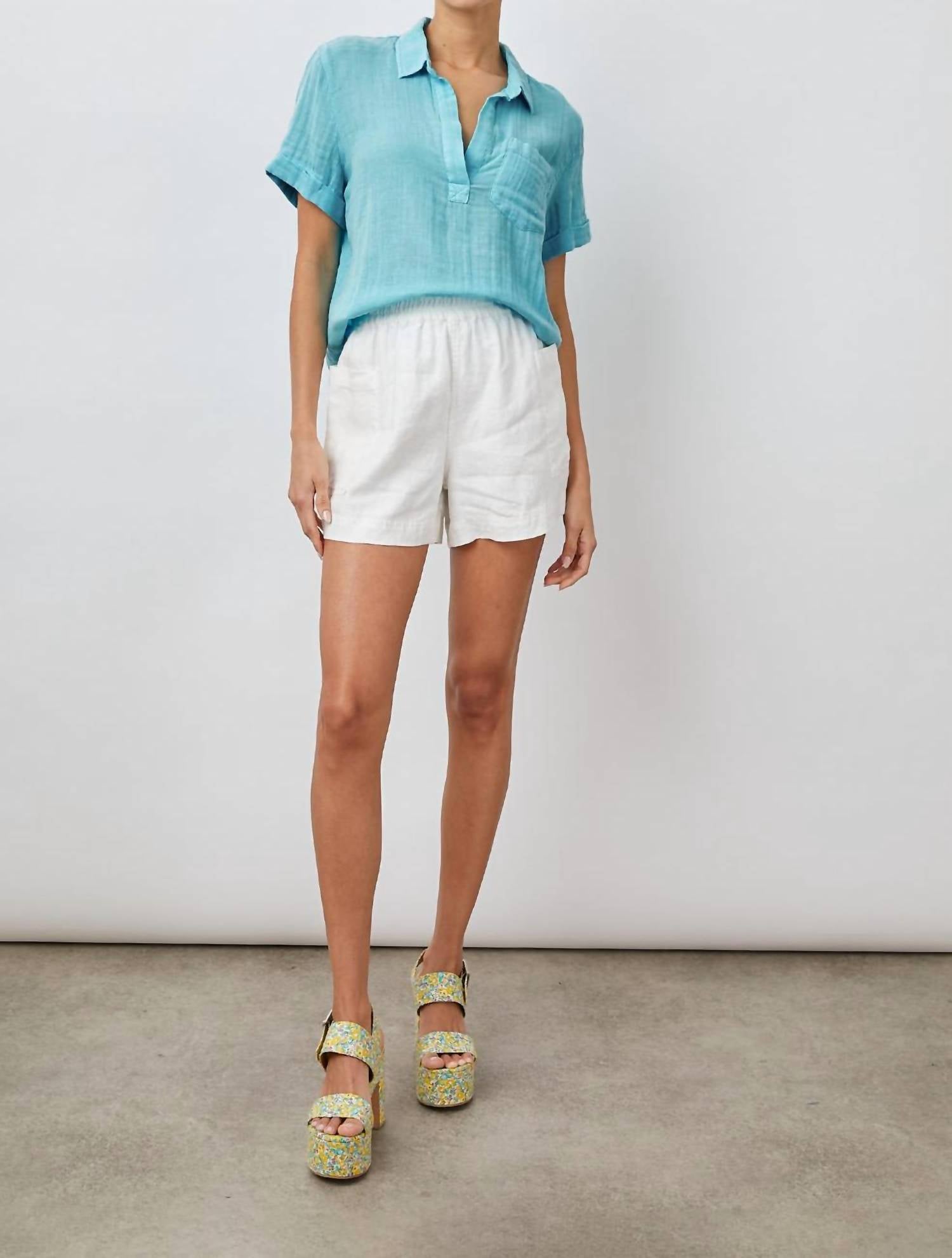 Rails Savannah Top in summer aqua - women's blouse