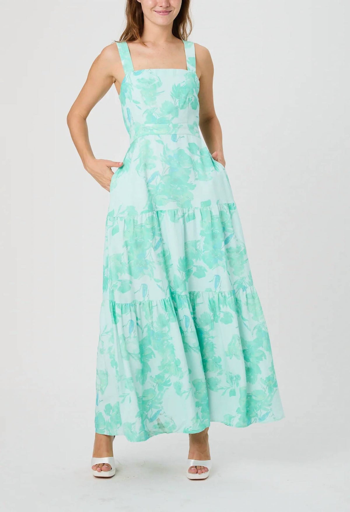 French Connection - Cooper Linen Sophie Fleur Maxi Dress