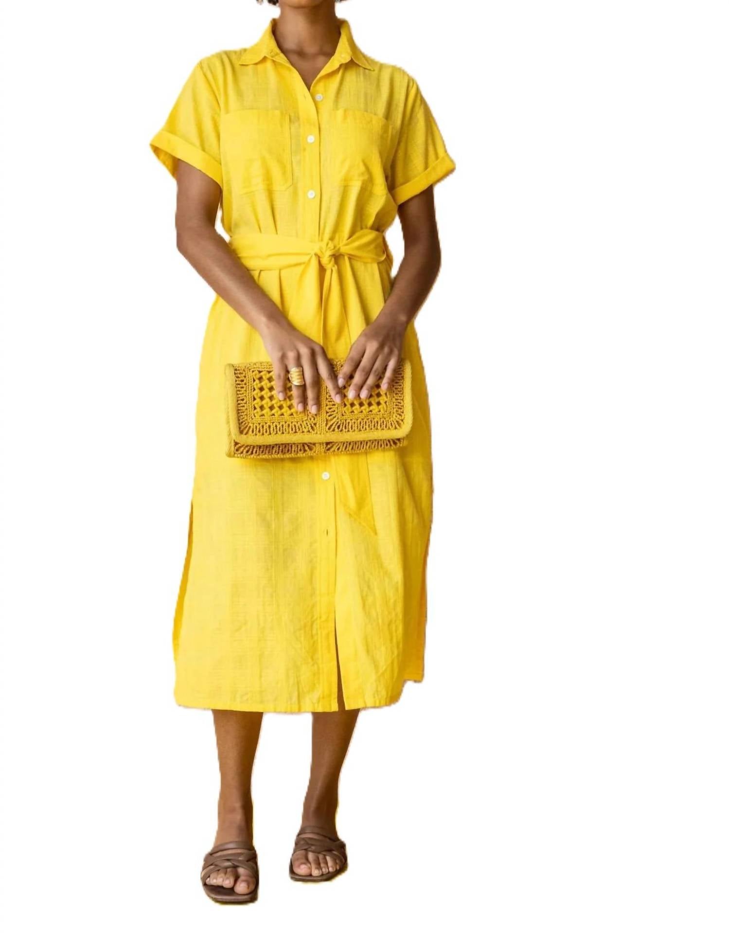 Lilla P - Belted Shirt Dress