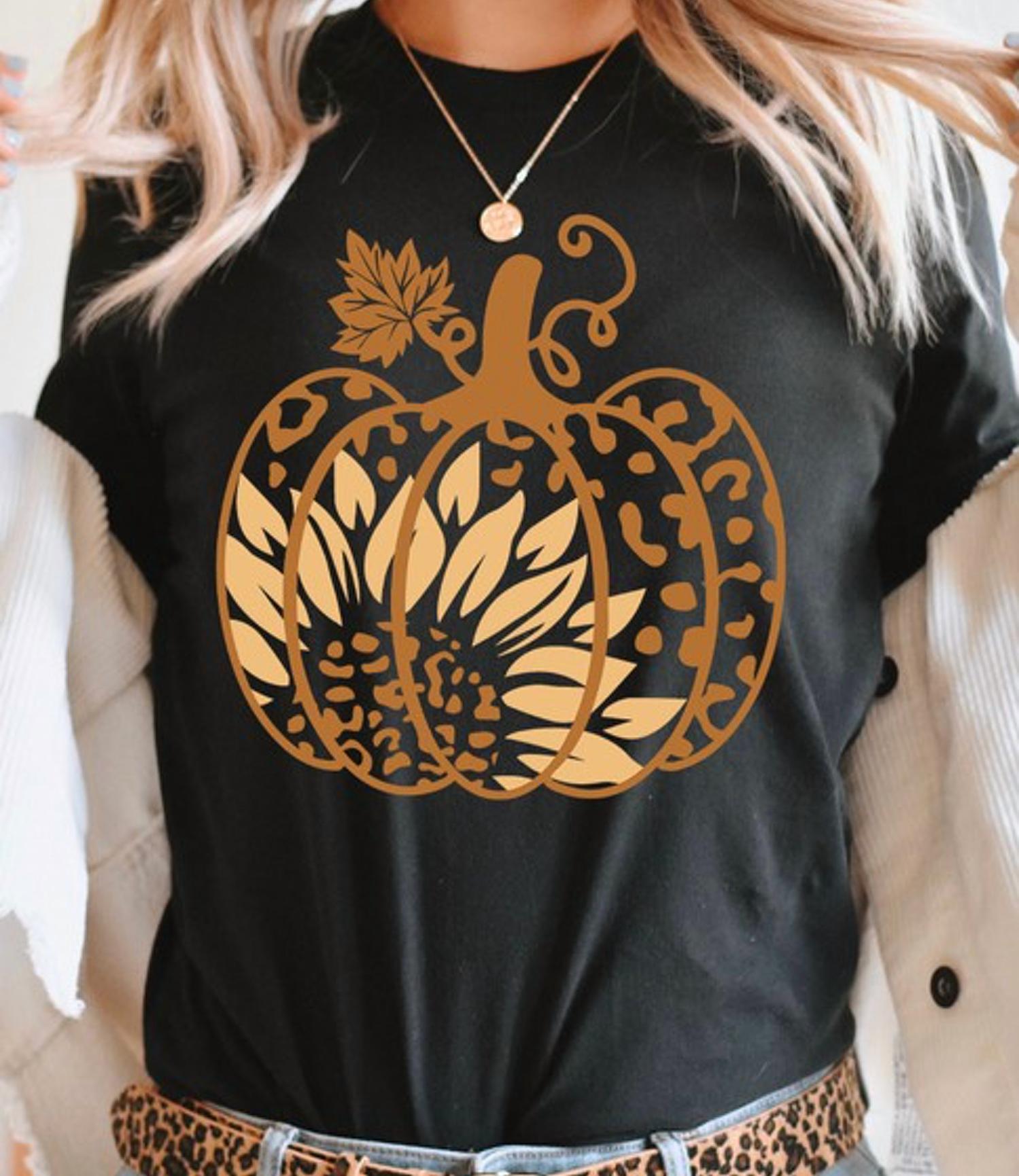 Kissed Apparel - Sunflower Pumpkin Graphic Tee