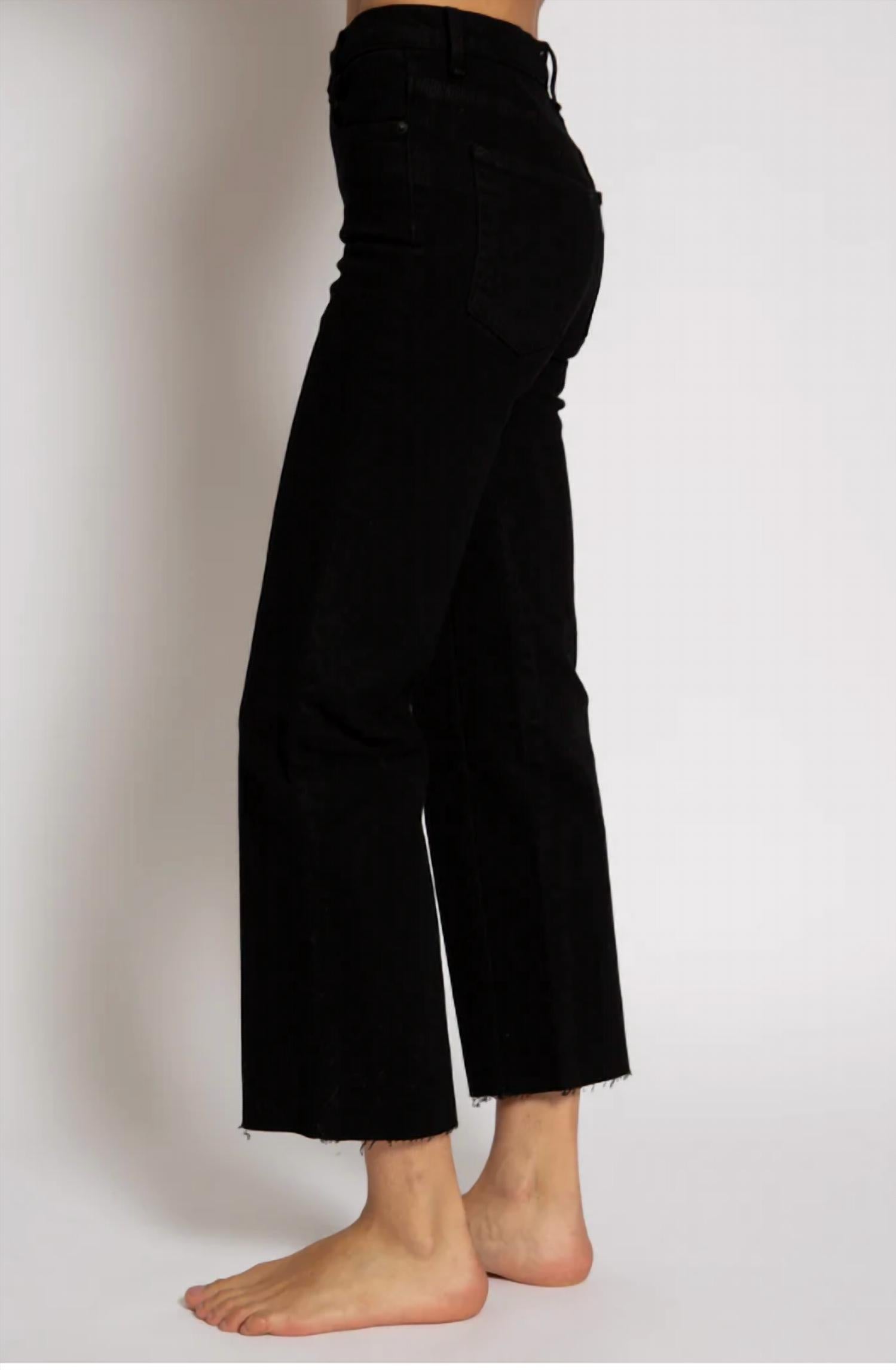 Askk Ny - Women's Slim Crop Wide Leg Jean
