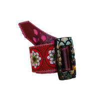 Hadley Pollet Women's Peek-a-boo Belt in merlot - women's accessory - detail view