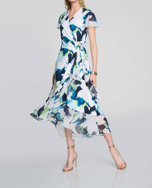 Joseph Ribkoff - A-line Wrap Dress