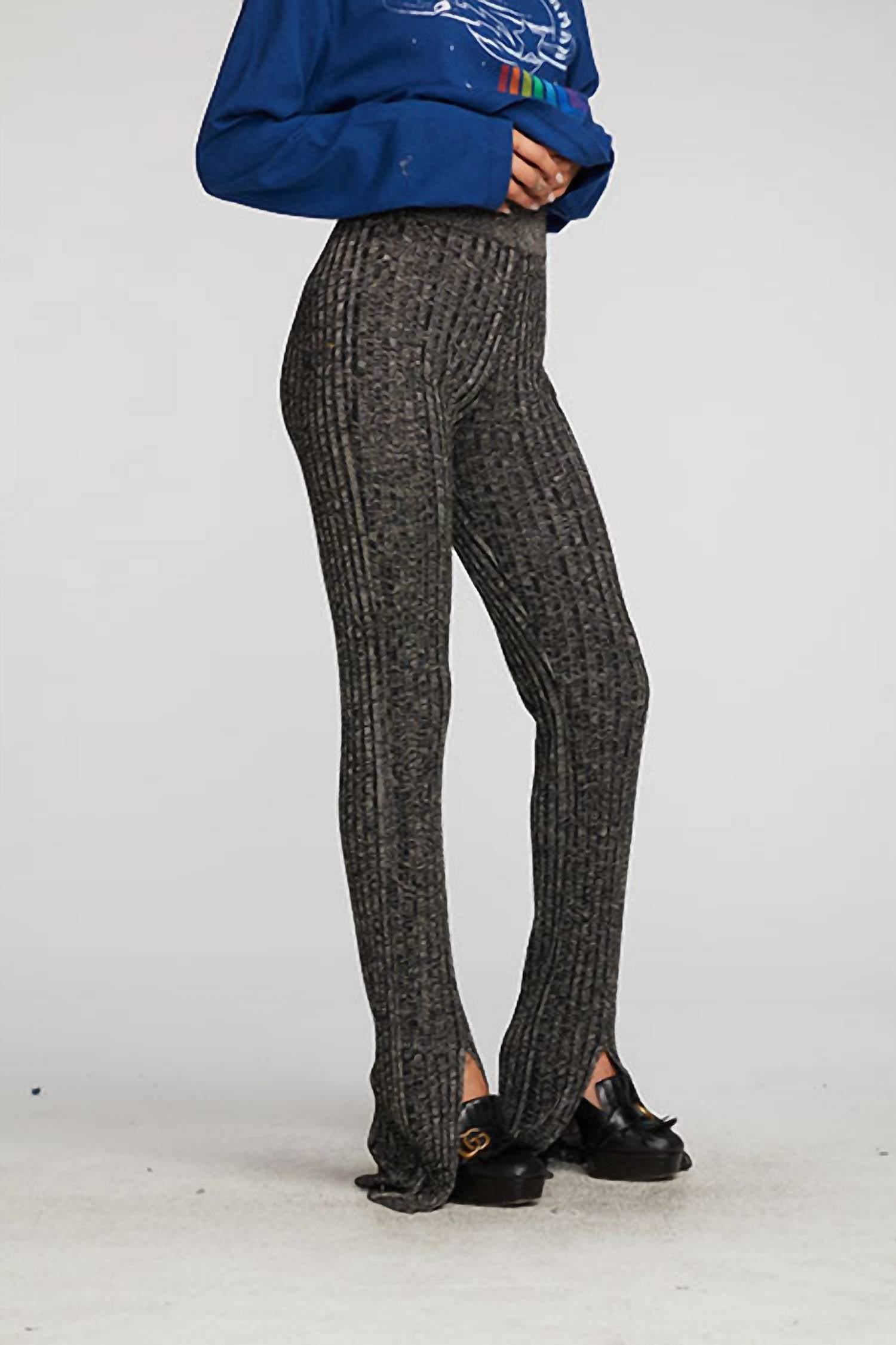 Chaser - Metallic Ribbed Pull-on Pant