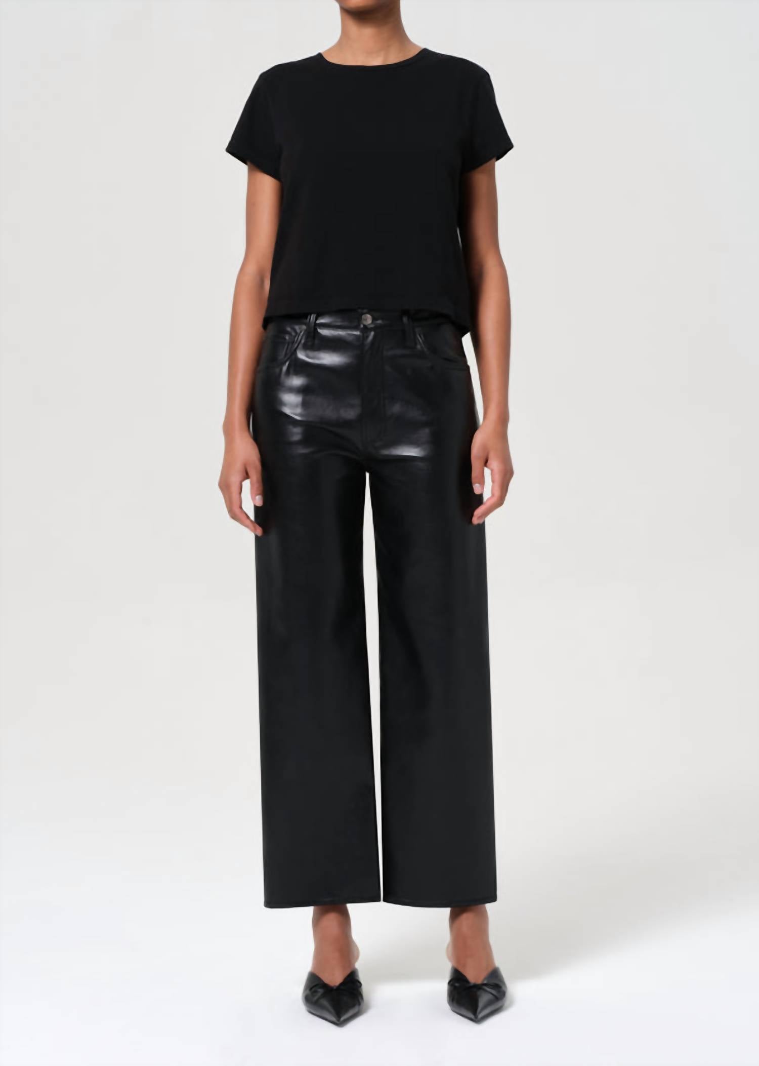 AGOLDE Ren High Rise Wide Leg Jeans in detox - women's pants
