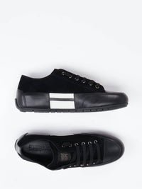 Candice Cooper Women's Rock Patch Fashion Leather Sneakers in black white - women's sneaker - view 5