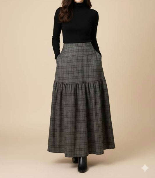 Kathie K - Plyrayon Maxi Skirt