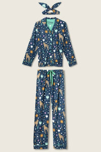 Pj Salvage - Tiger Star Print 3 Piece Matching Flannel Set