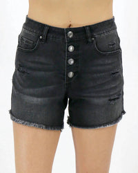Grace And Lace - Girlfriend Button Fly Denim Shorts