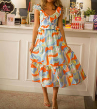 Thml - Abstract Print Maxi Dress