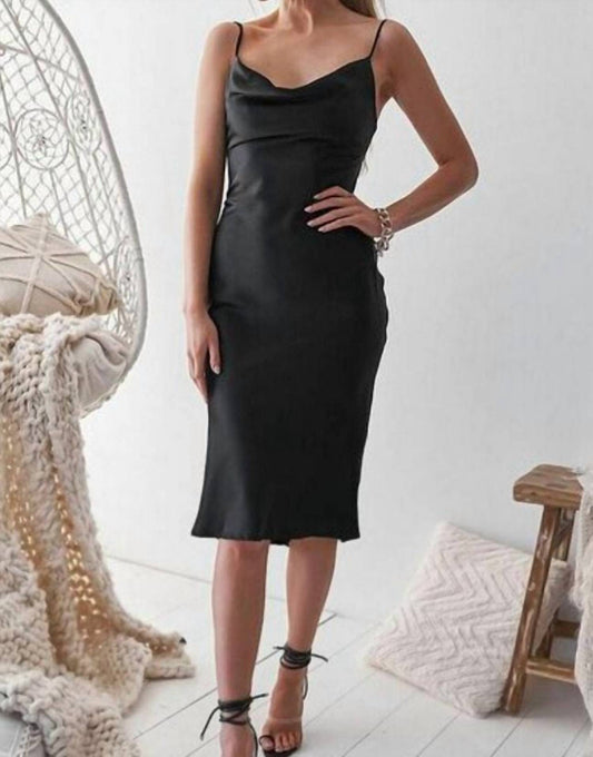 Aspen Satin Midi Dress