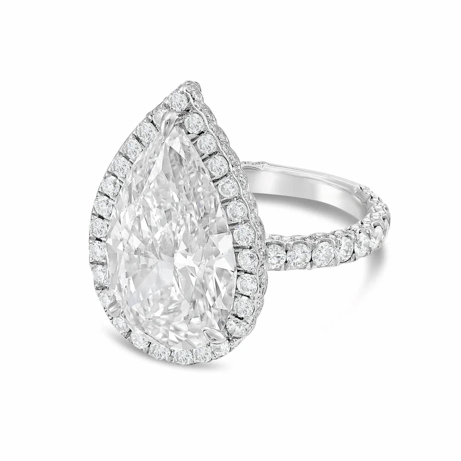 Diana M Jewels - Women's Pear Lab-Grown Diamond Fashion Ring (11.00 Ct) - Signature
