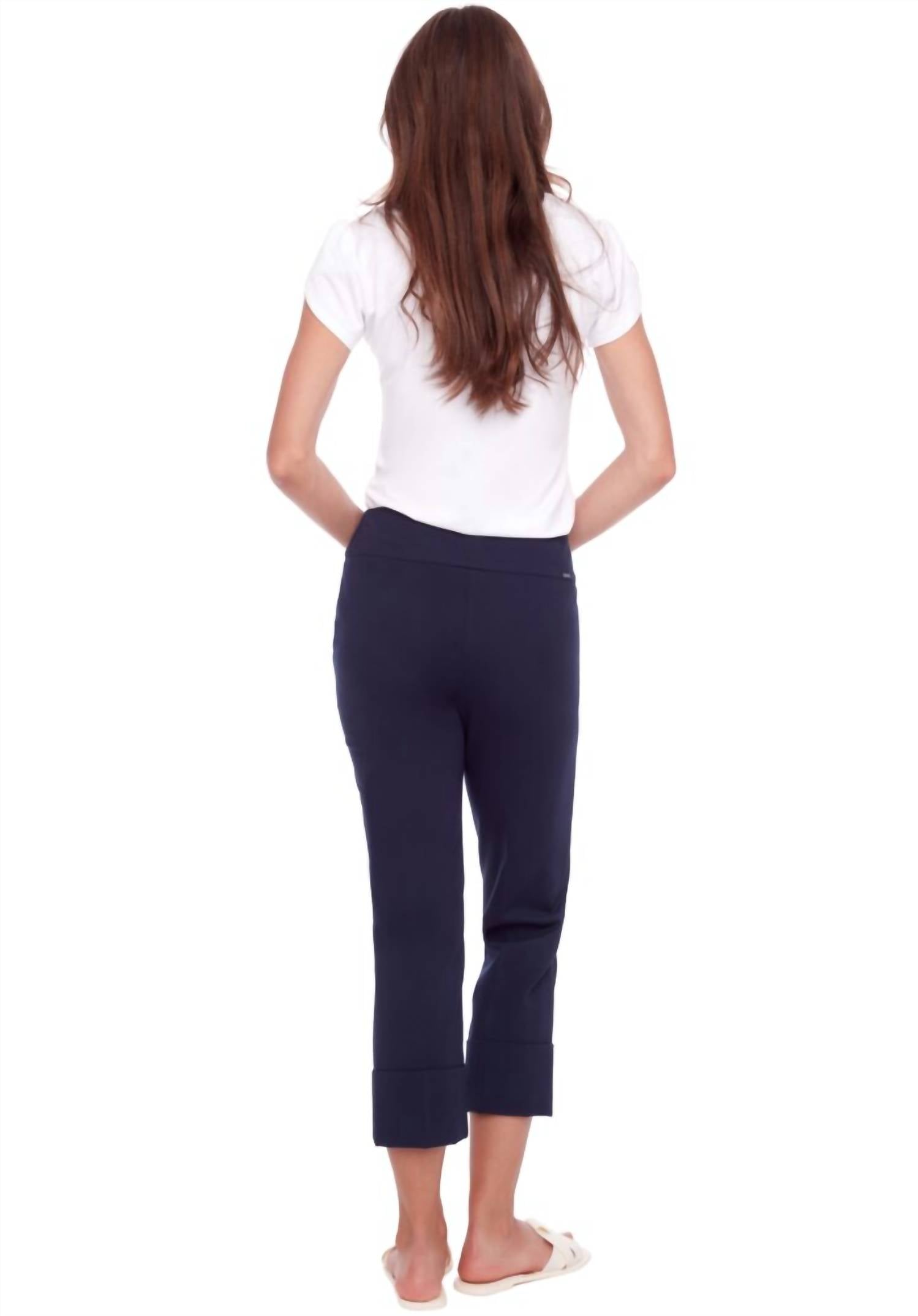 Up! - UP! Cuffed Compression Crop Pant Navy - 68015