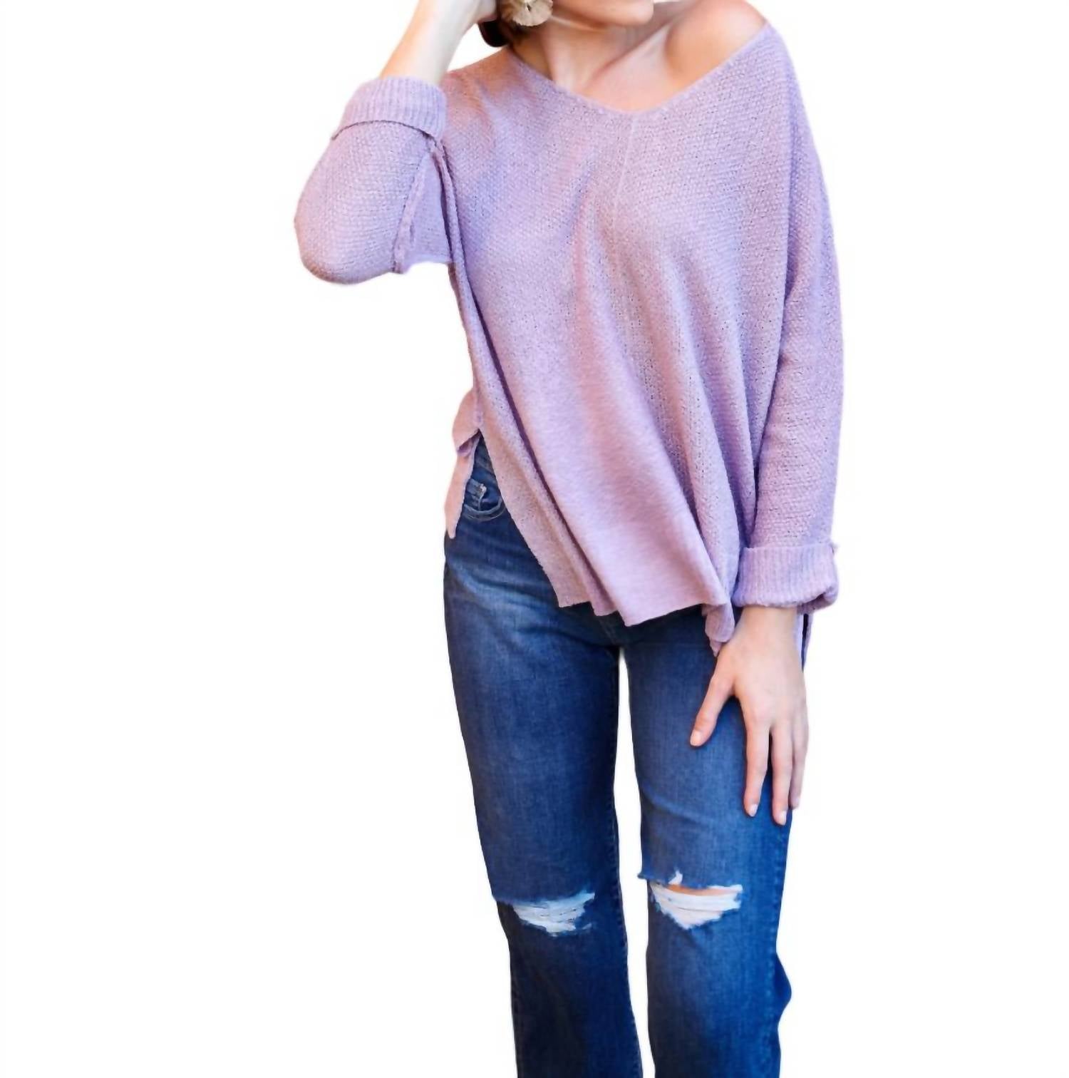 Be Cool - Flowing V-neck Sweater