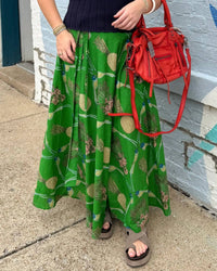 Farylina - Maxi Cotton Blend Skirt