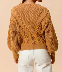Zenana - Irene Cable Knit Sweater