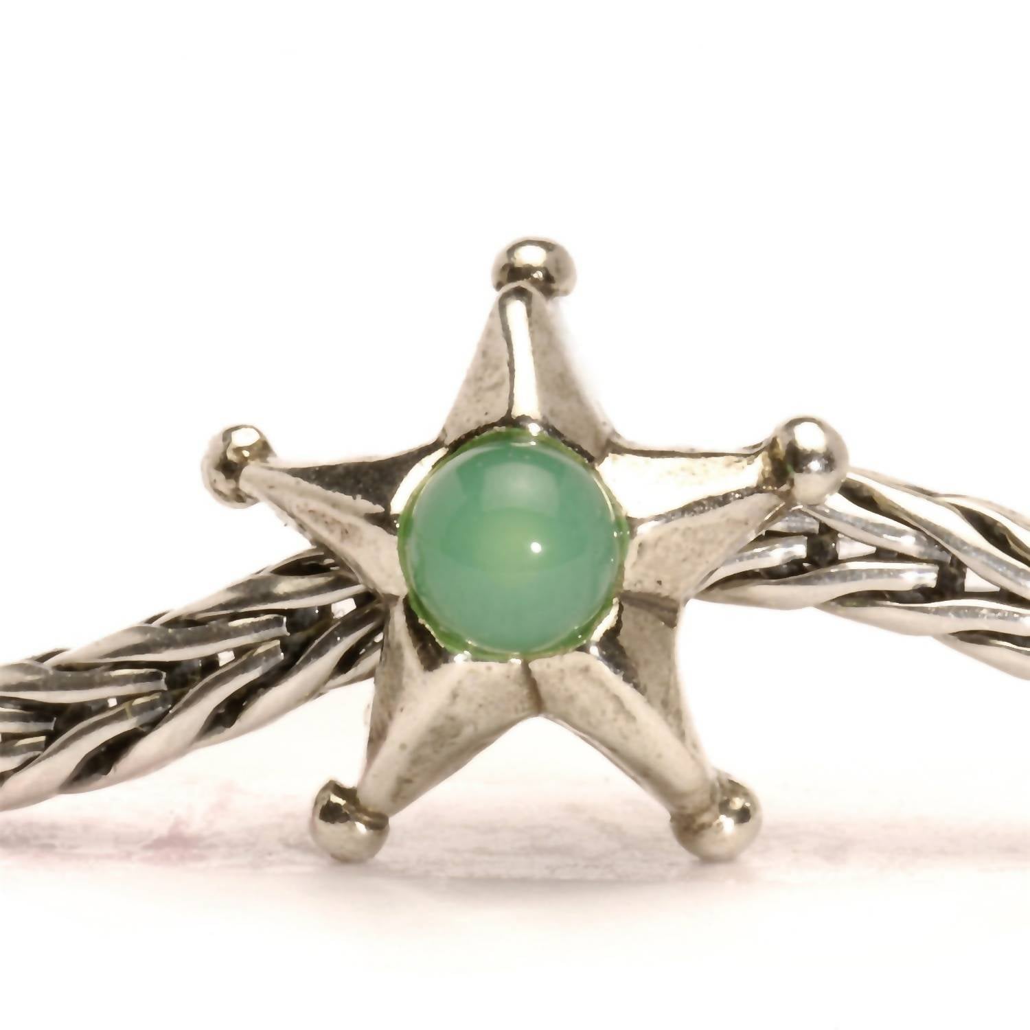 Trollbeads Women's Taurus Star Bead Charm in green gold - women's jewelry - detail view