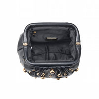 Urban Expressions - Women's Carey Studded Leather Clutch With Chain