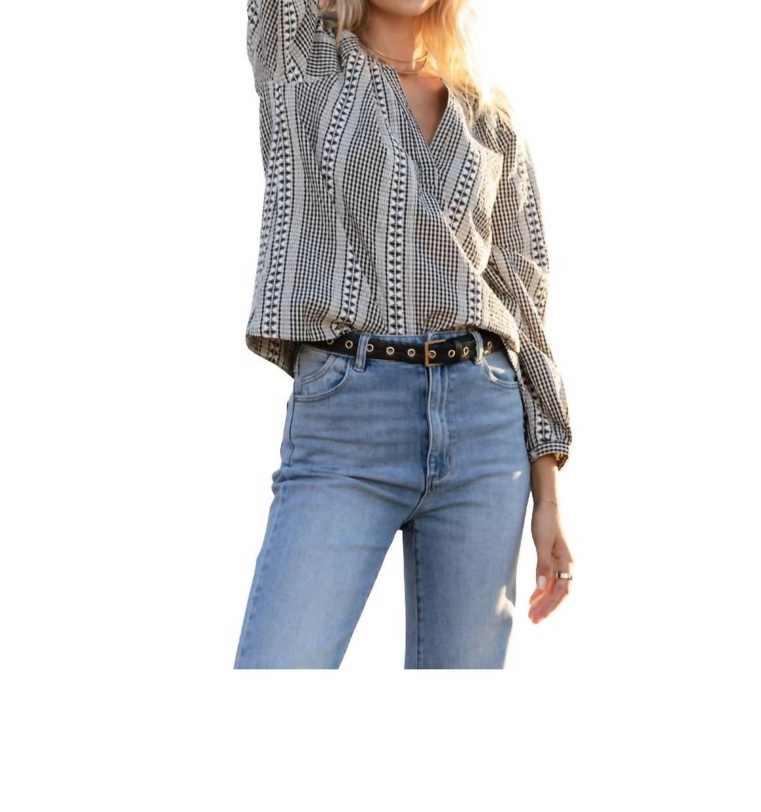 Dylan By True Grit - Bennet Stripe Blouse