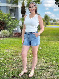 Judy Blue - The Rakell Mid-rise Denim Short