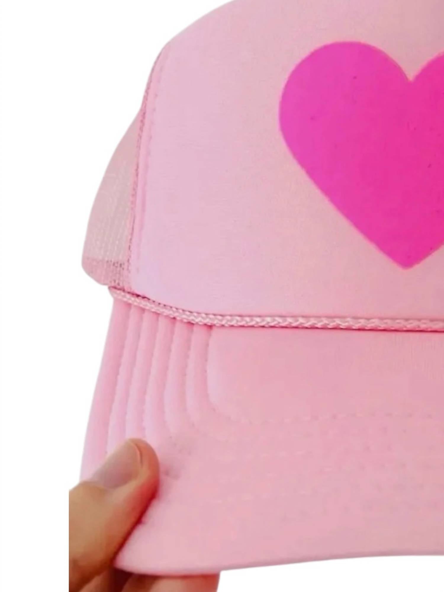 Otto - Women's Glitter Heart Trucker Hat