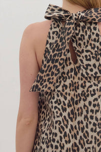 Entro - Leopard Sleeveless Dress