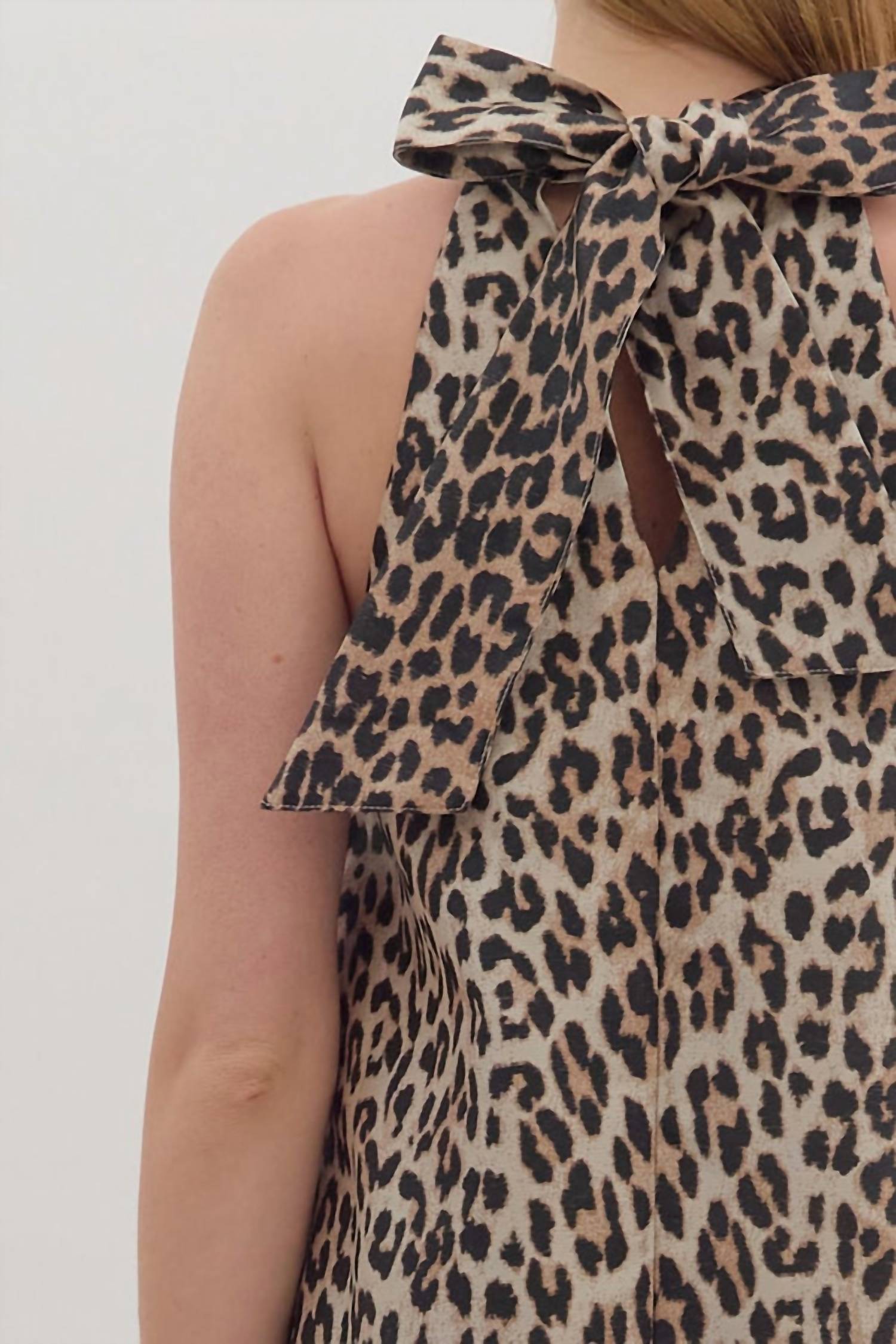 Entro - Leopard Sleeveless Dress