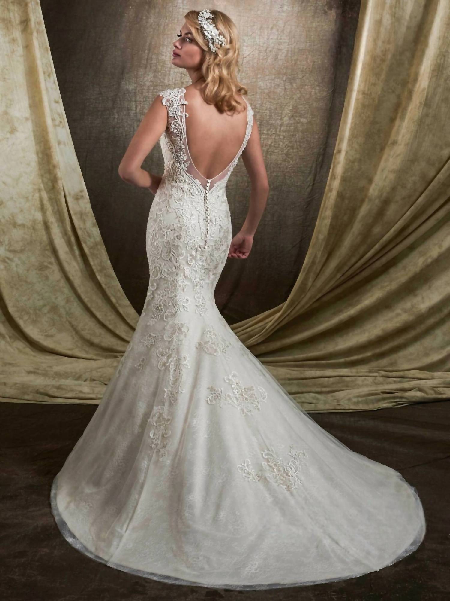 Mary'S Bridal - Low Back Mermaid Dress