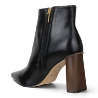 Carrano - Women's Anna Wooden Heel Leather Bootie