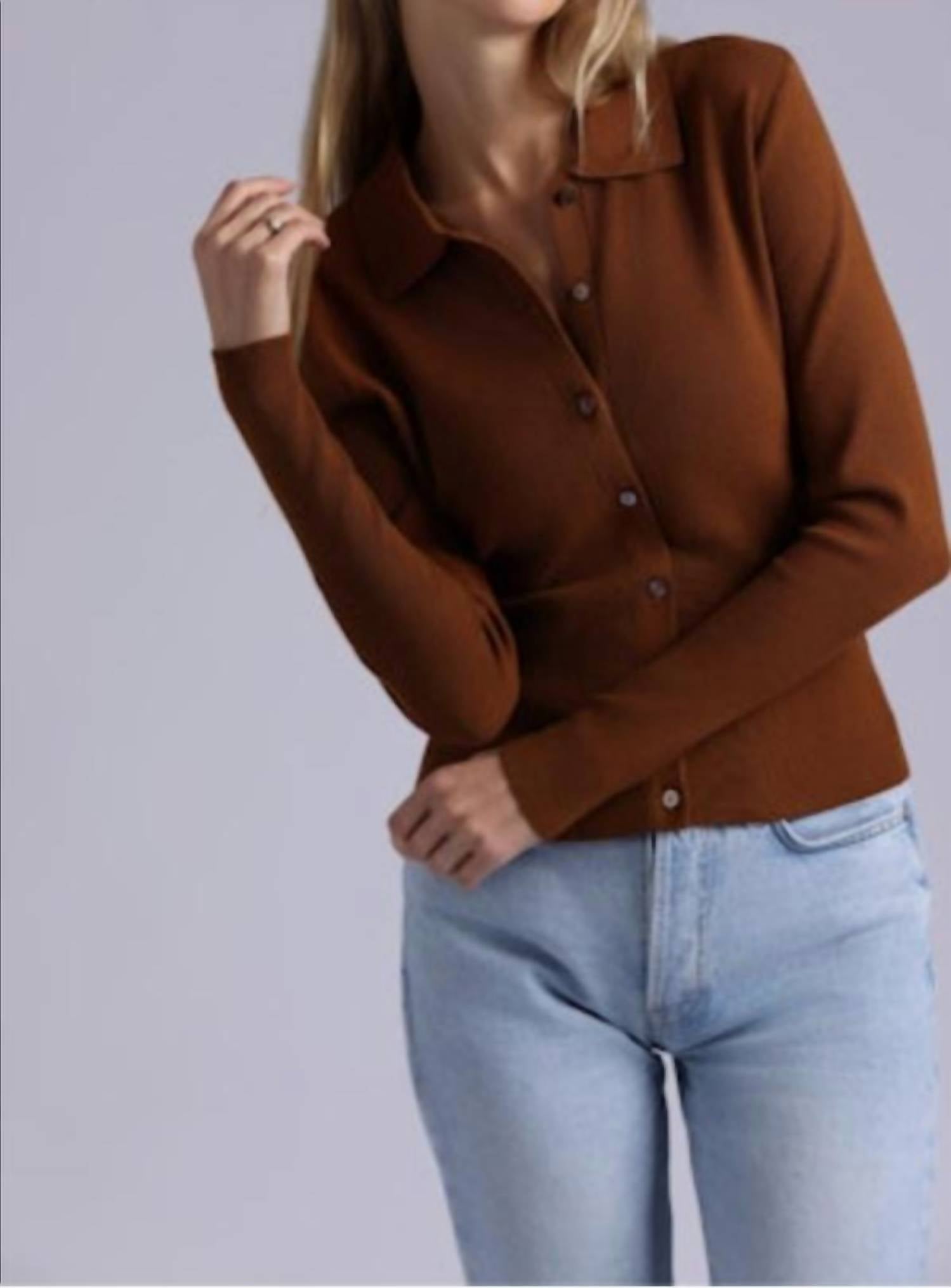 Minnie Rose - Ribbed Long Sleeve Sweater