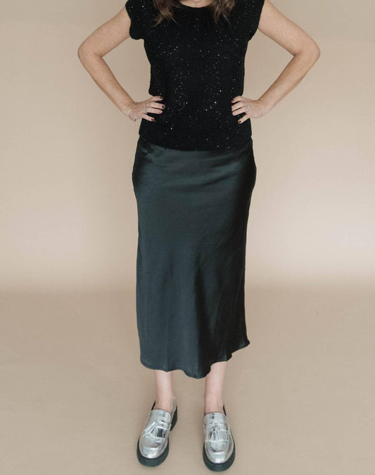 Entro - Smitten For You Satin Skirt